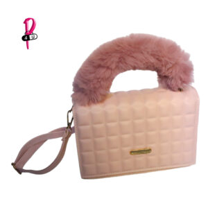 Bolso Rosa agarrador de peluche